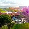 Aerial view of the west side of UArizona's Old Main